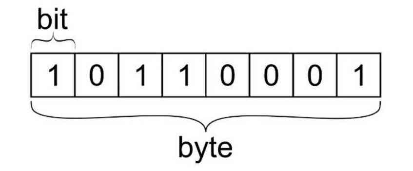 1 Byte bằng bao nhiêu Bit? Quy ước 1 byte = 8 bit