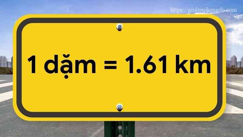 Theo tiêu chuẩn quốc tế, 1 mile được quy đổi thành 1.609343 km