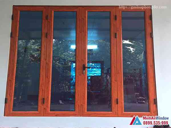 Cửa sổ cửa nhôm Xingfa 4 cánh - Minh An Window đã thi công