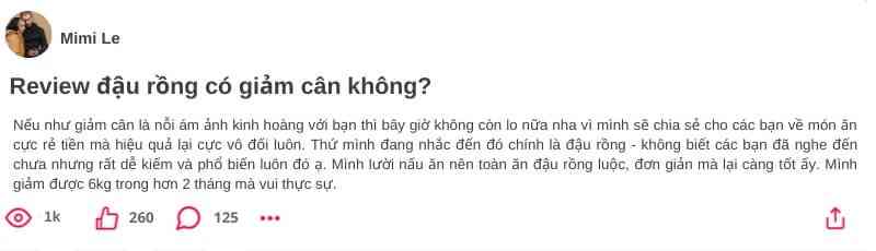 Đậu rồng có bao nhiêu calo, đậu rồng giảm cân, ăn đậu rồng có giảm cân không