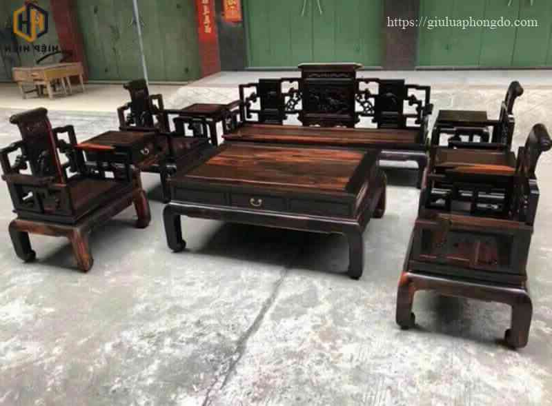 bộ bàn ghế gỗ gụ tay 8 bao nhiêu tiền