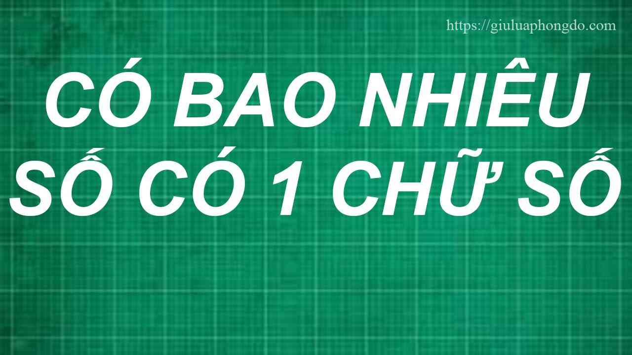 Có Bao Nhiêu Số Có 1 Chữ Số – Có Bao Nhiêu Số Có 2 Chữ Số Lớp 4