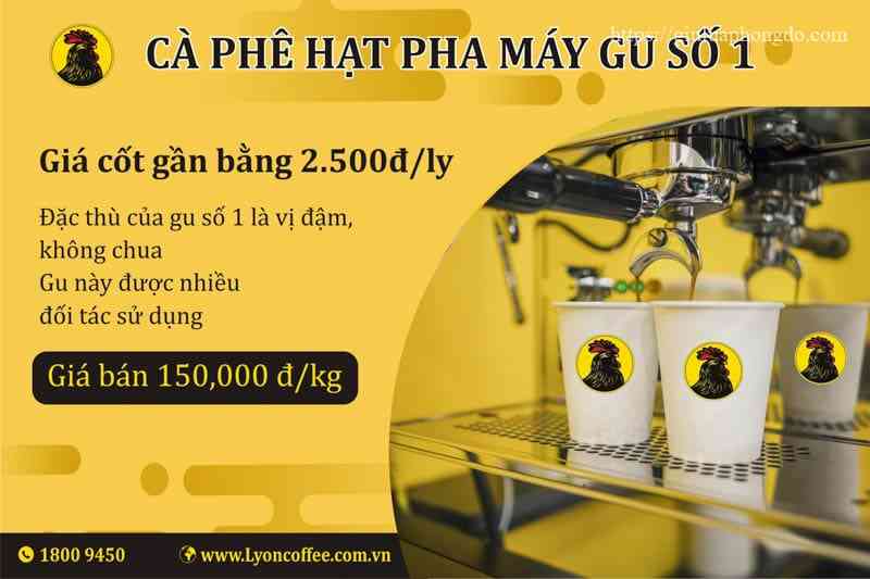 bảng giá cà phê rang xay