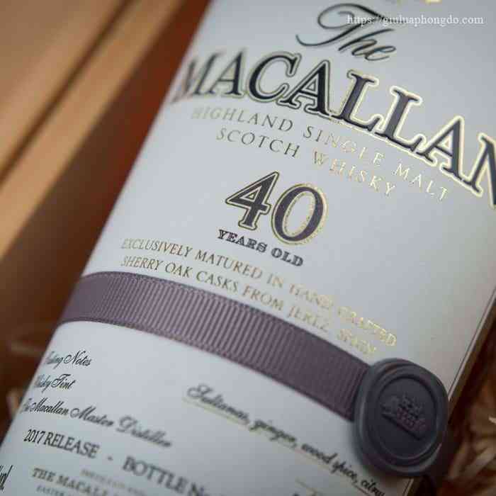 Rượu macallan 40 năm sherry oak