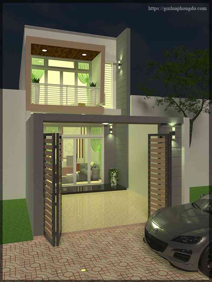 Mẫu nhà ống 60m2 đẹp