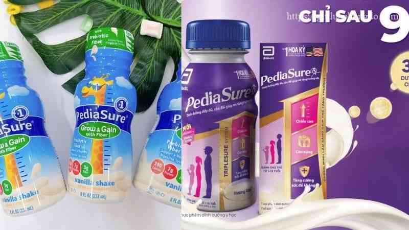 Các loại sữa Pediasure