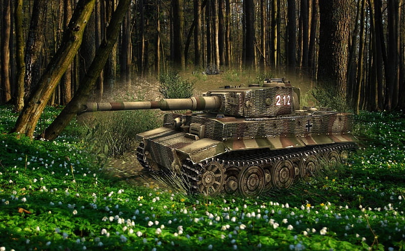 Captivating tank in forest picture: Mesmerize your senses