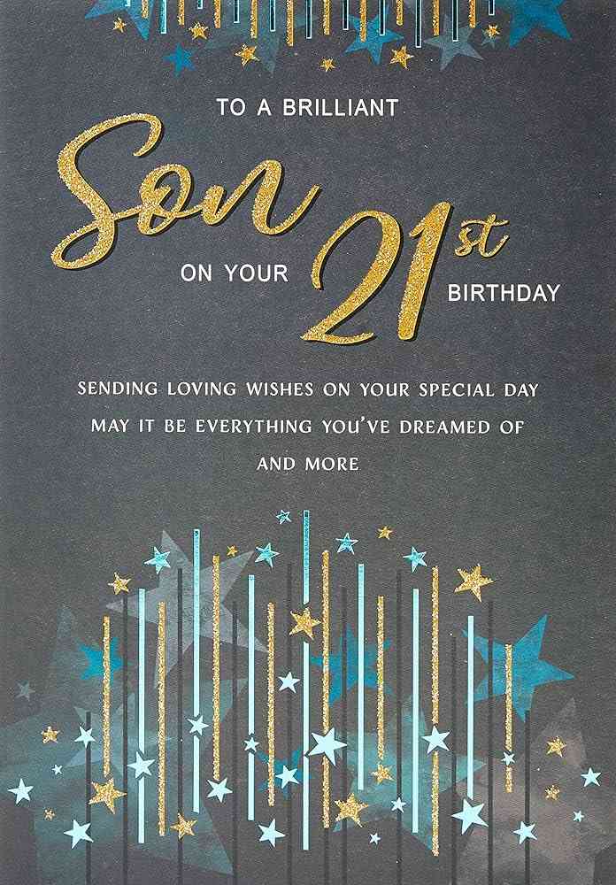 21st birthday son quotes