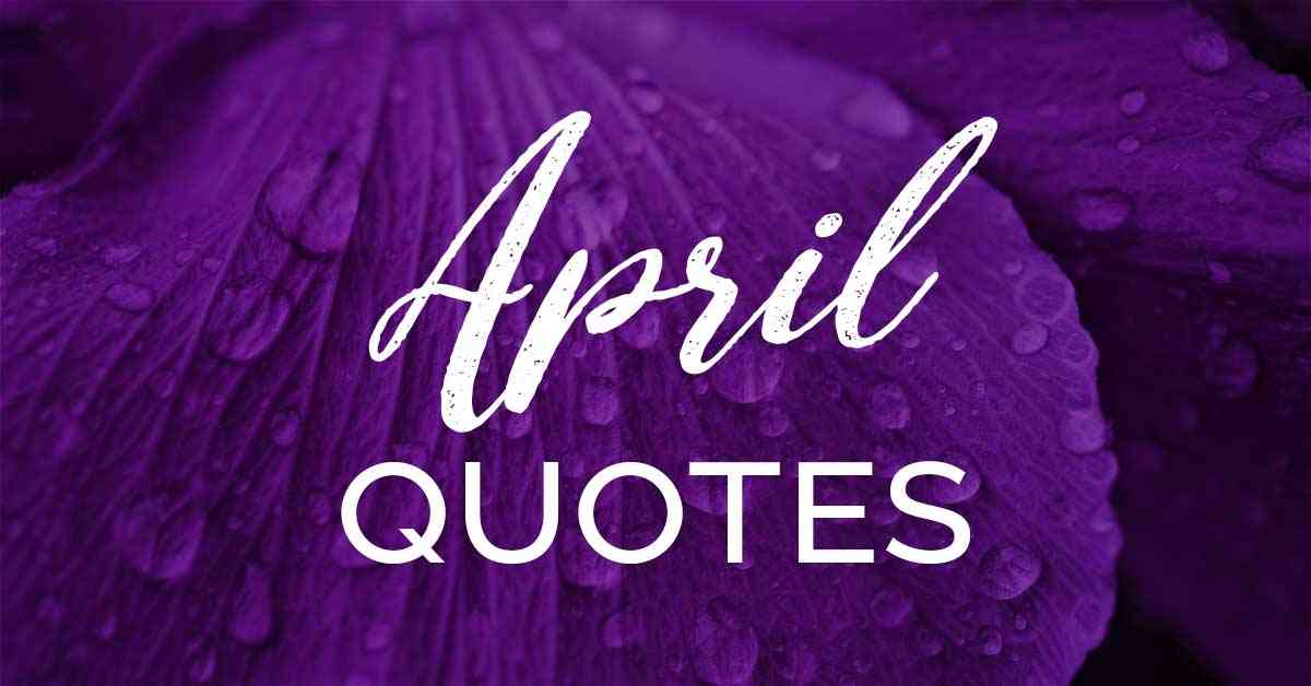 april blessings quotes