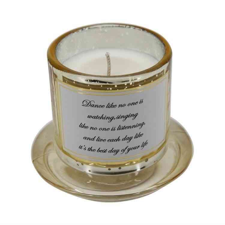 candles with quotes