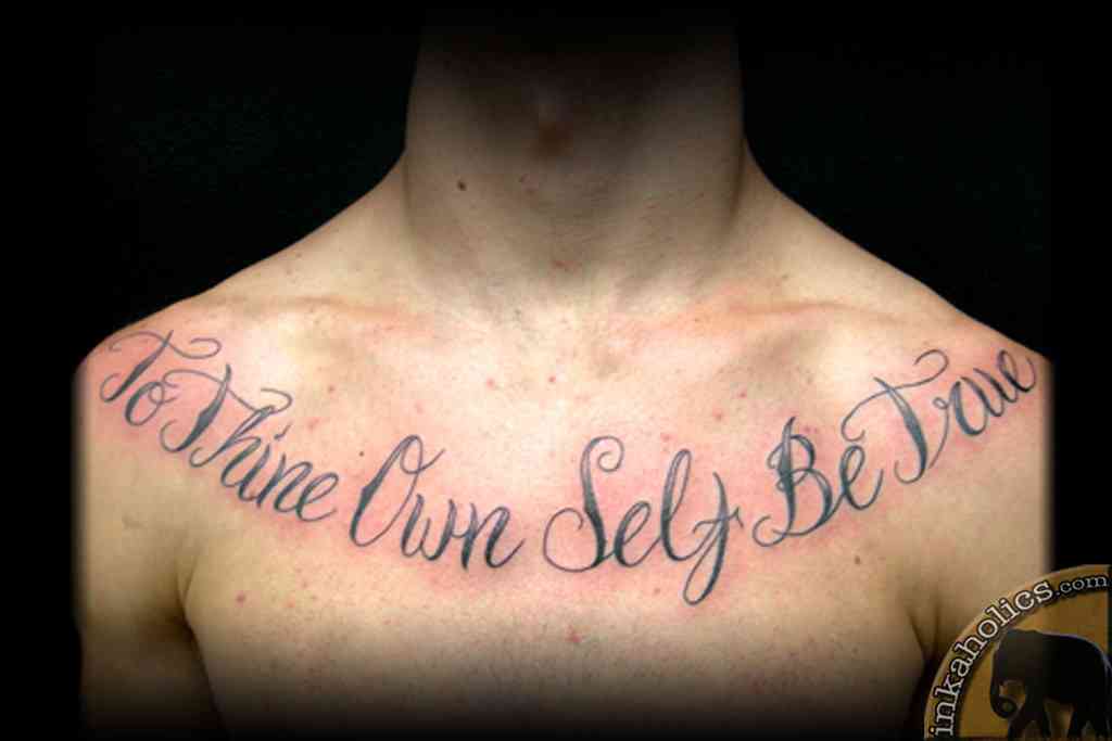 chest tattoos for men quotes