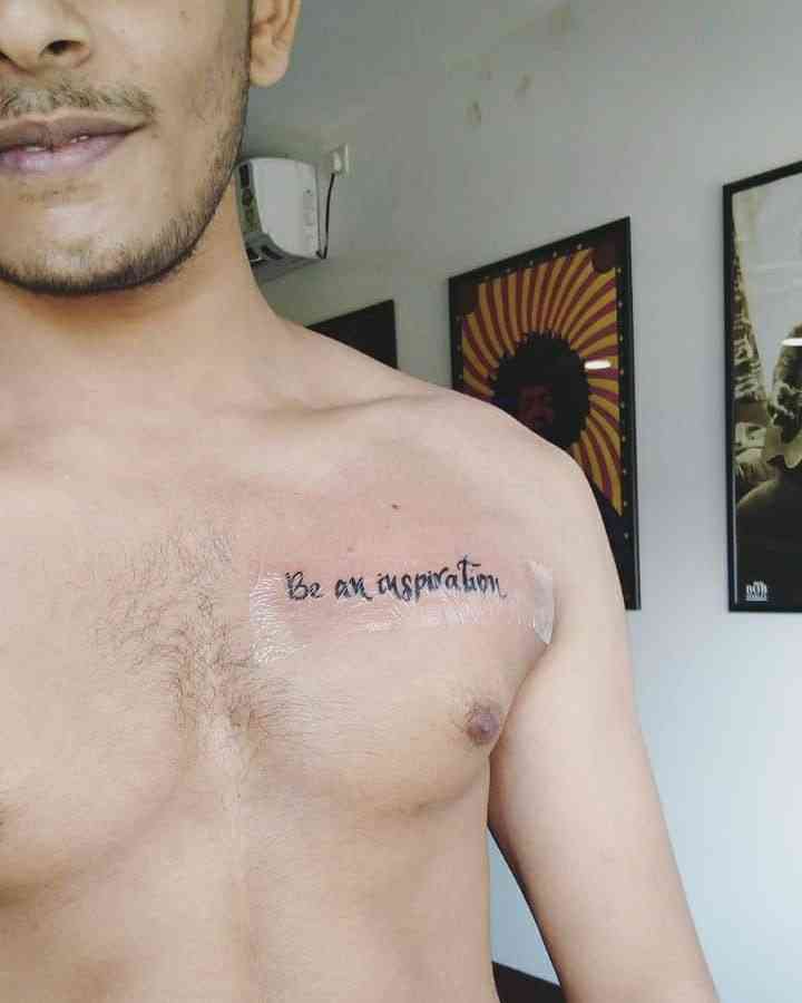 chest tattoos for men quotes