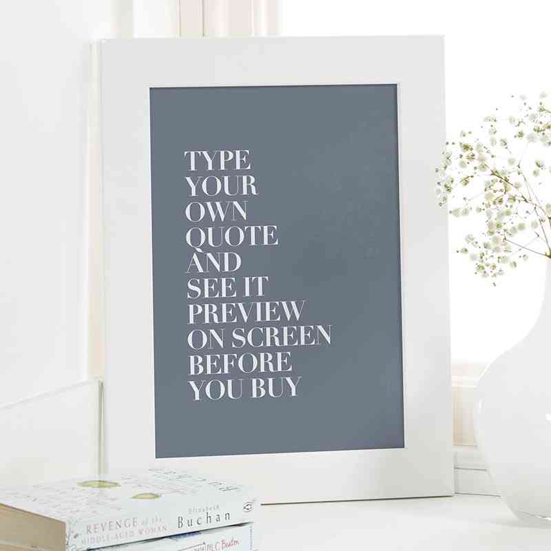 Personalize Your Space with Custom Framed Quotes