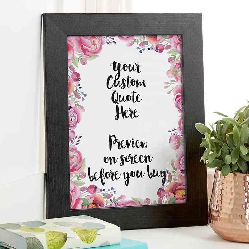 custom framed quotes