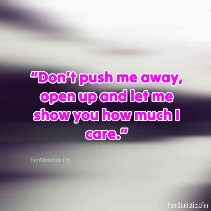 don't push me away quotes