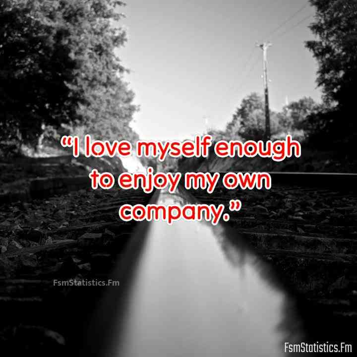 enjoy your own company quotes