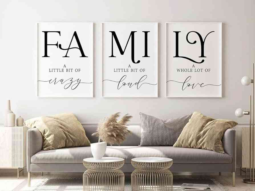 family quotes wall art