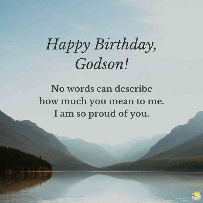 godson birthday quotes