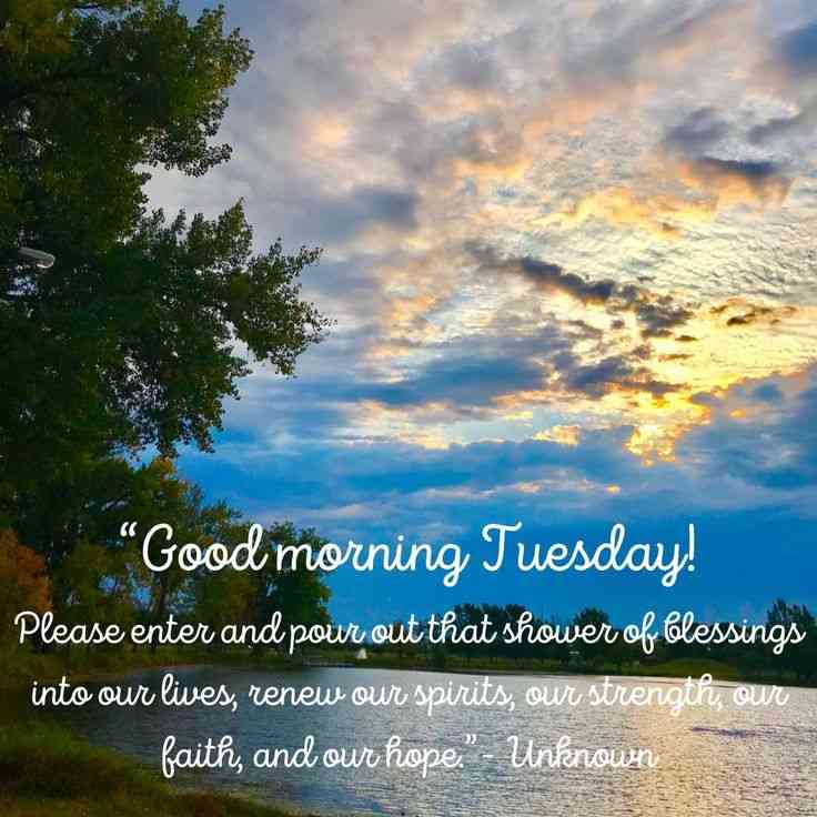 good morning quotes on tuesday