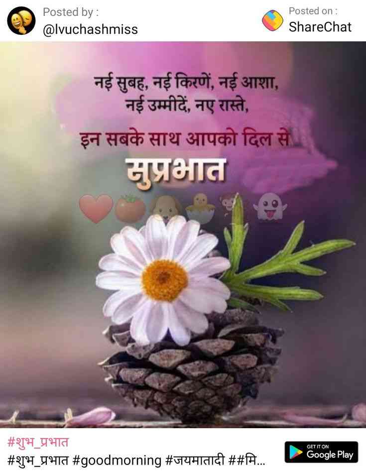 good morning with quotes in hindi