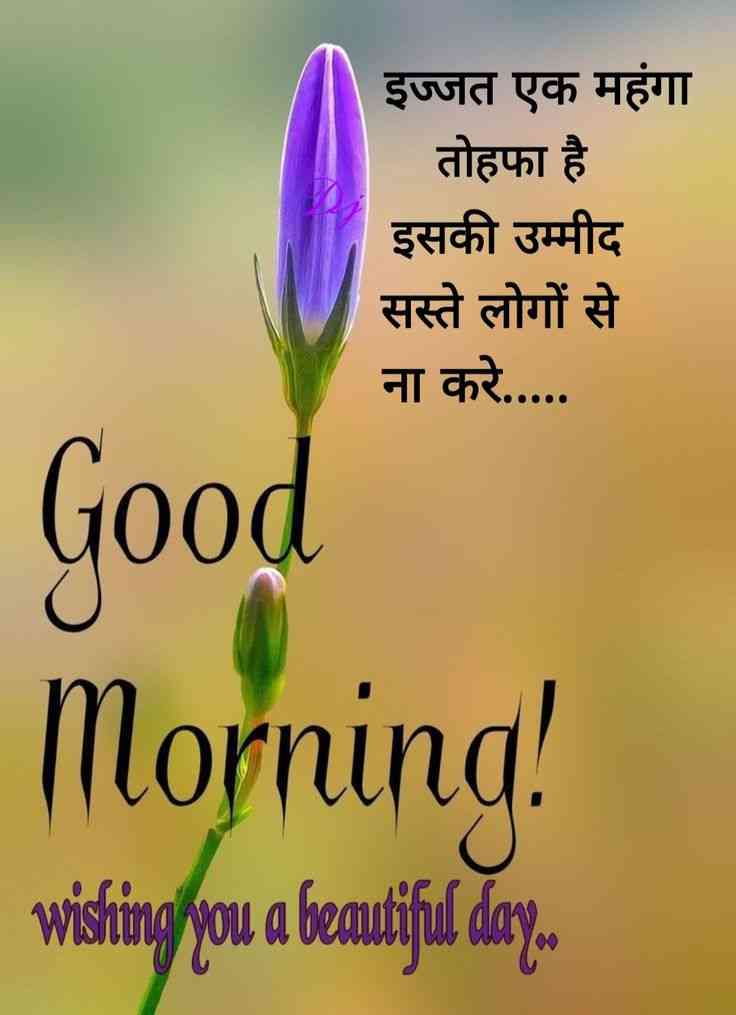 good morning with quotes in hindi