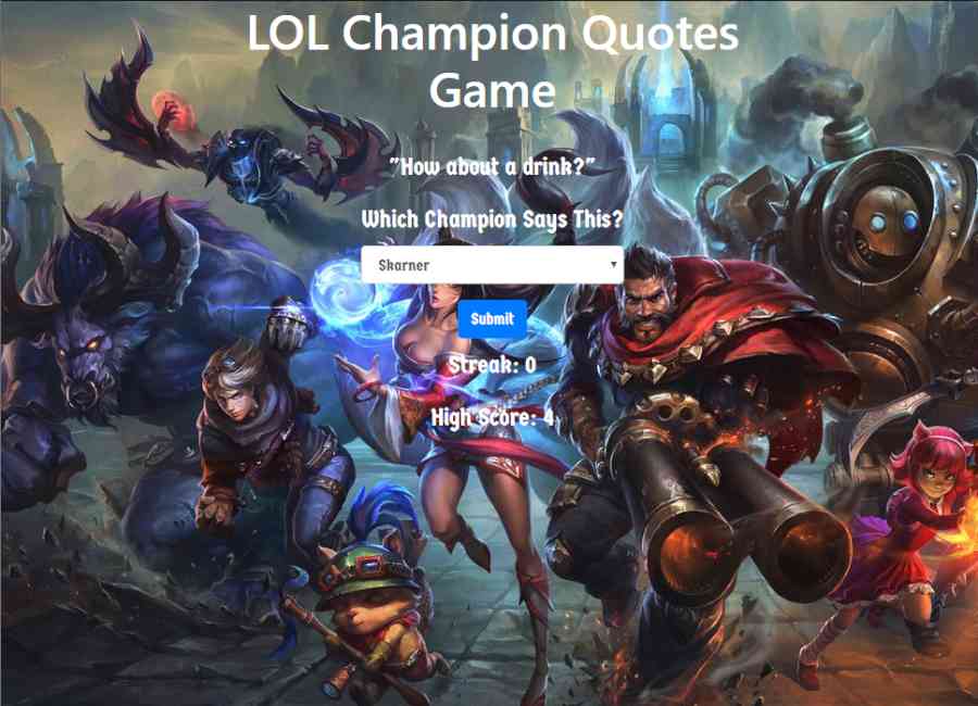 how about a drink league quote