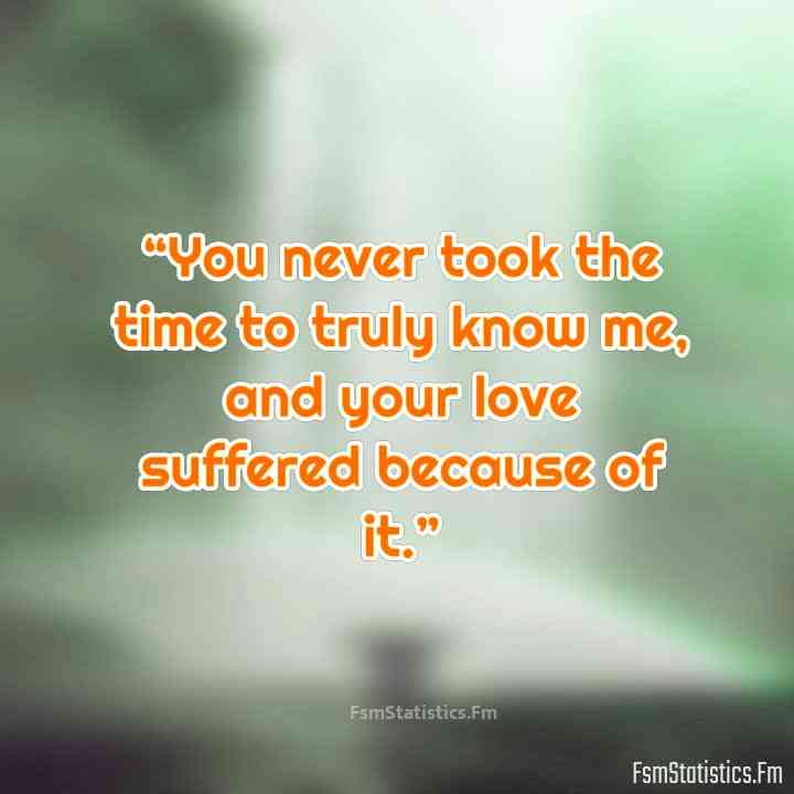 hurt you never loved me quotes