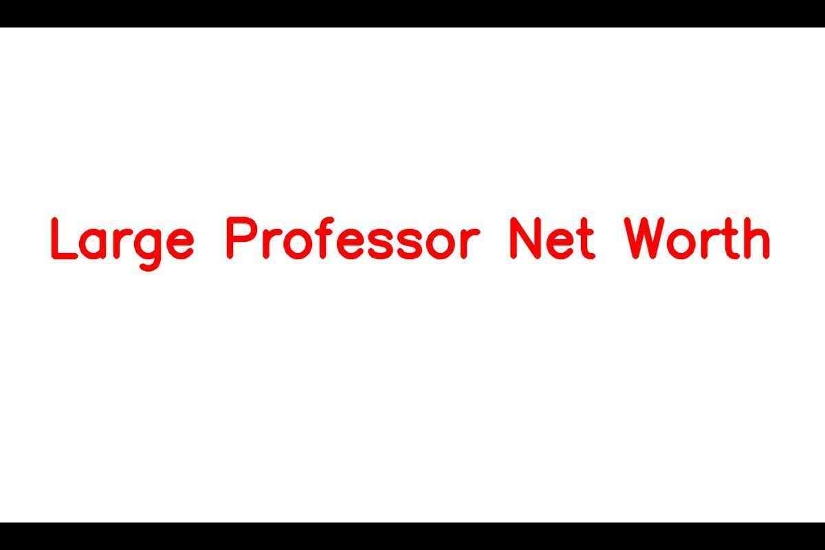 The Life Story of Large Professor