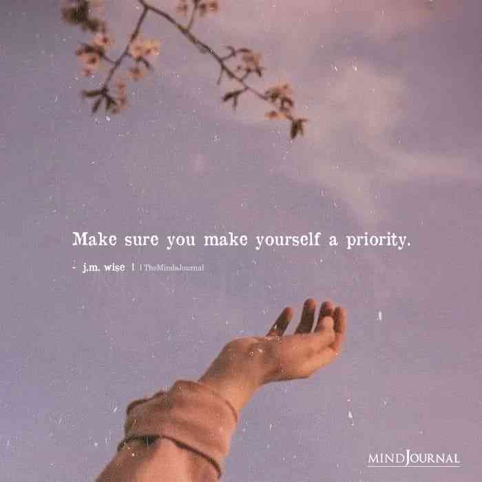make yourself a priority quote