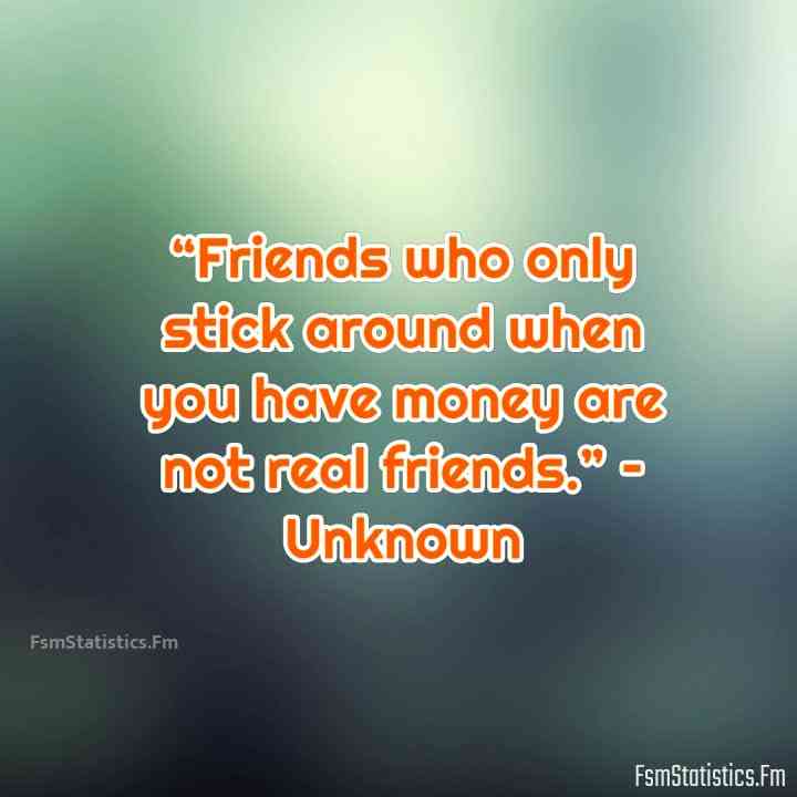 money and friendship quotes