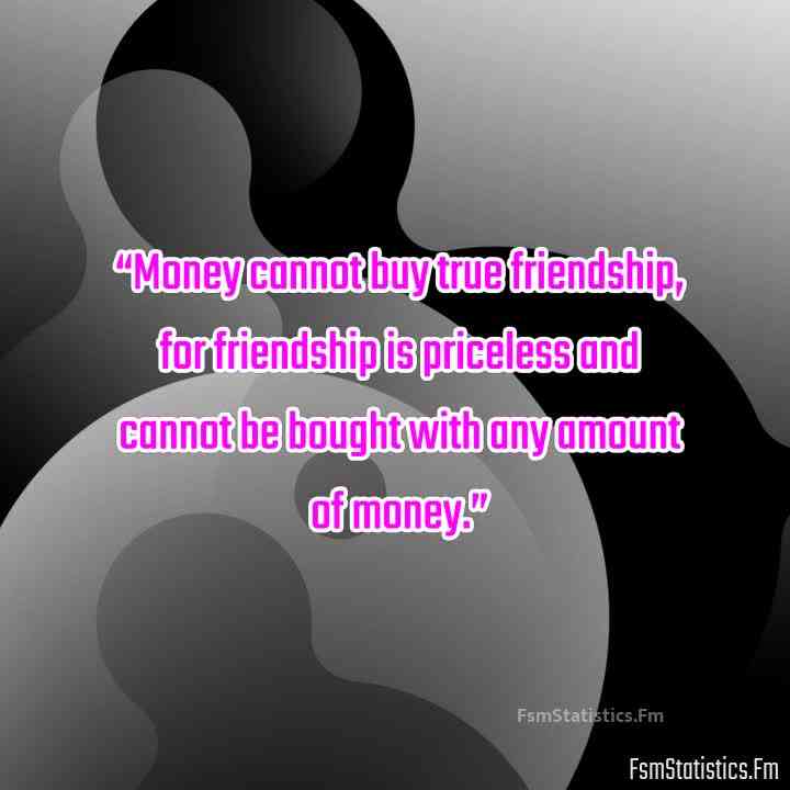 money and friendship quotes