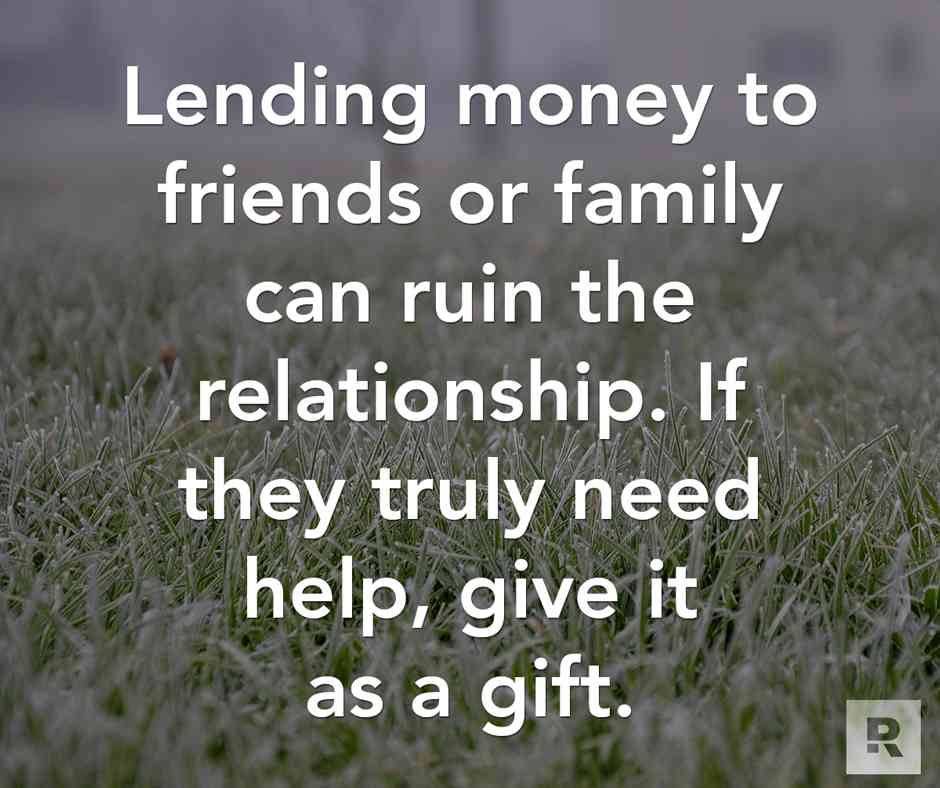 money and friendship quotes