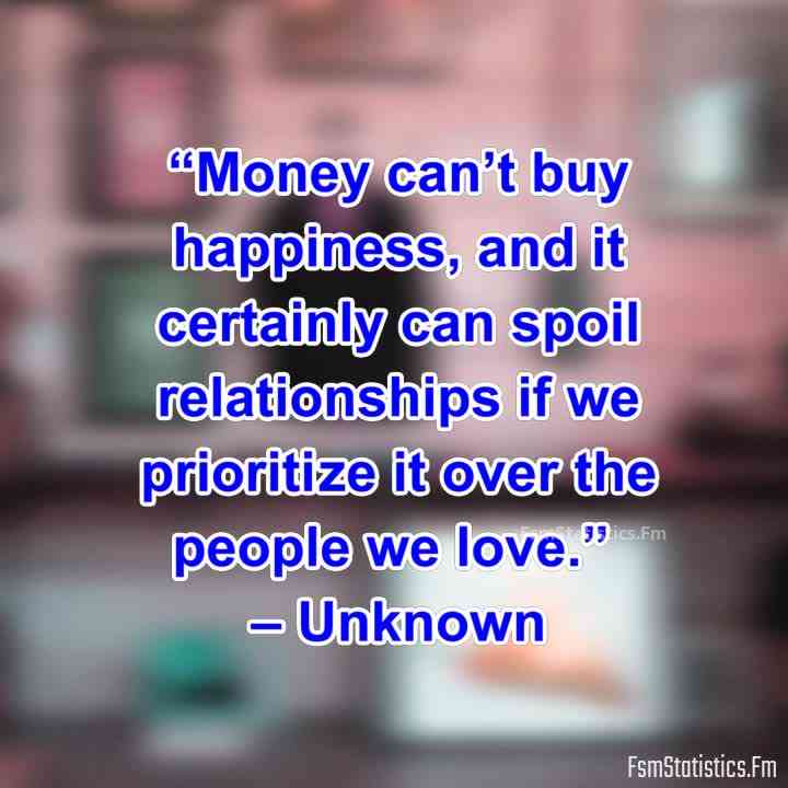 money spoils relationship quotes