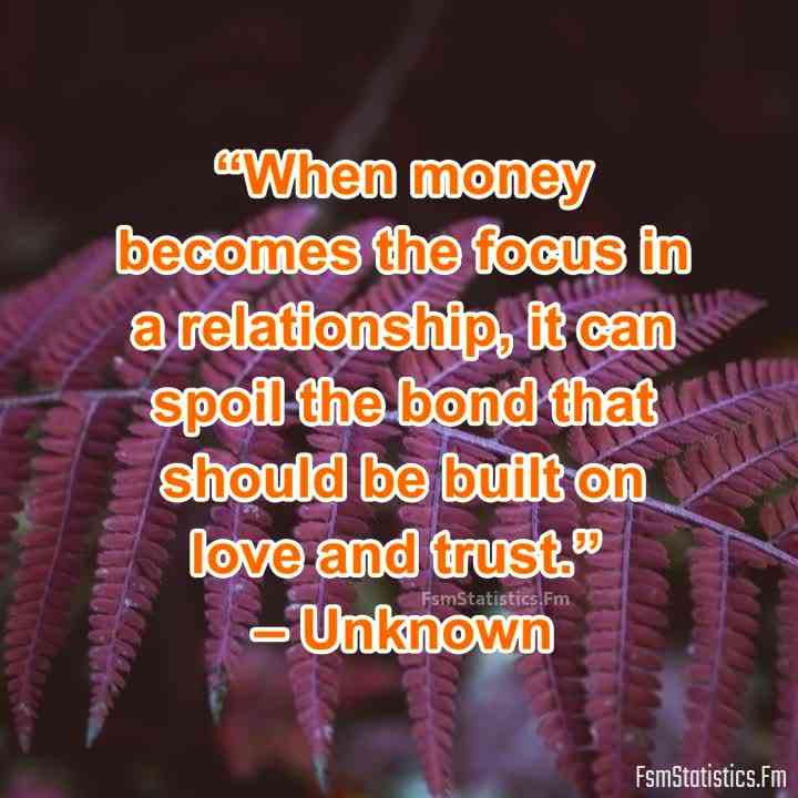 money spoils relationship quotes