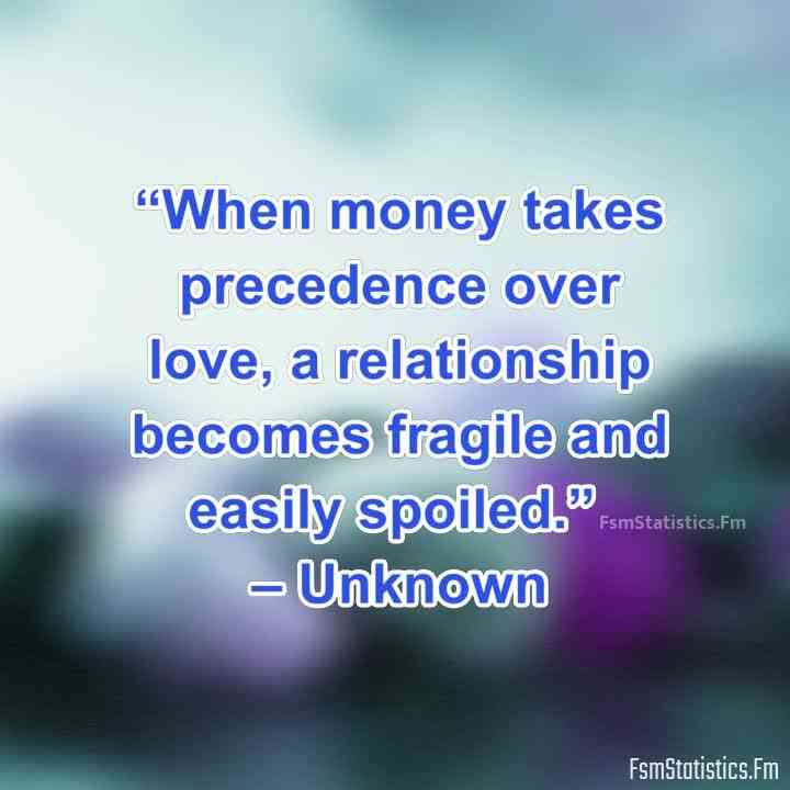 money spoils relationship quotes