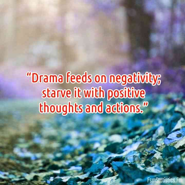 positive no drama quotes