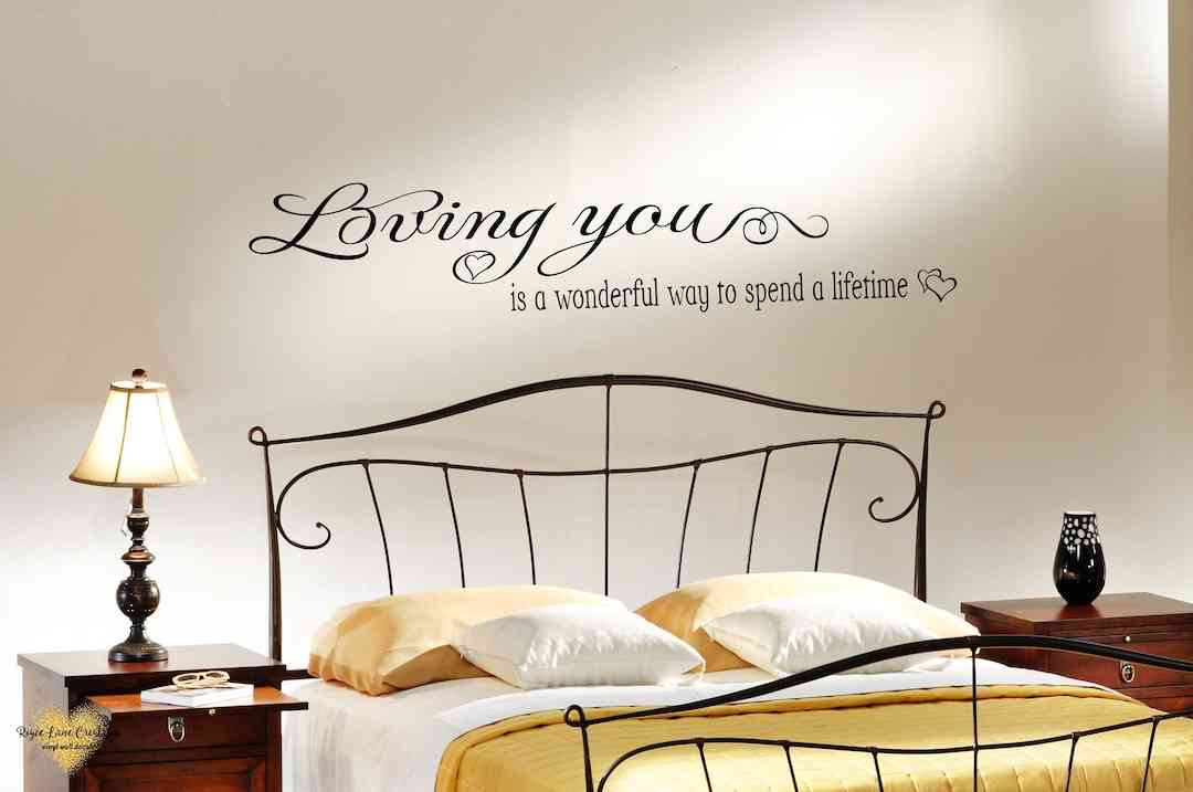 romantic bedroom wall quotes