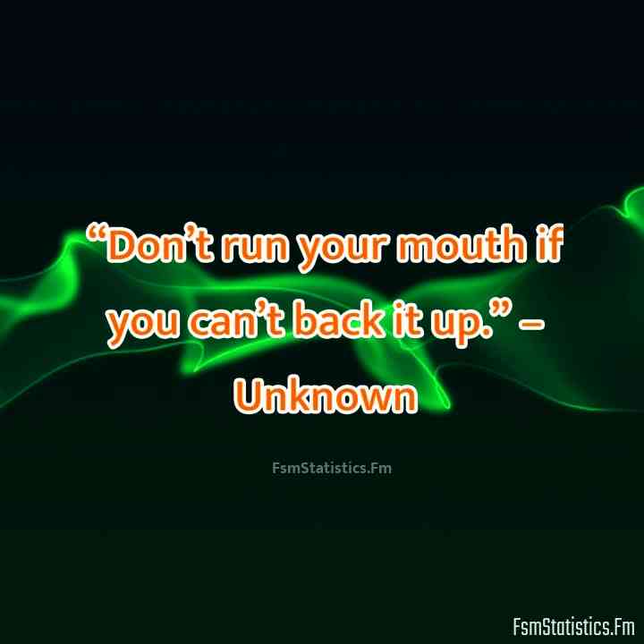 running your mouth quotes