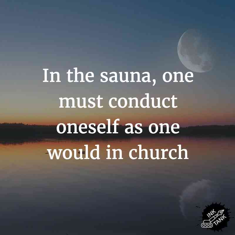 sauna quotes