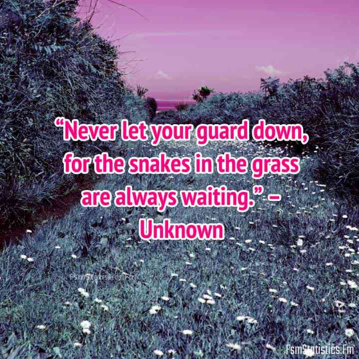 snakes in the grass quotes