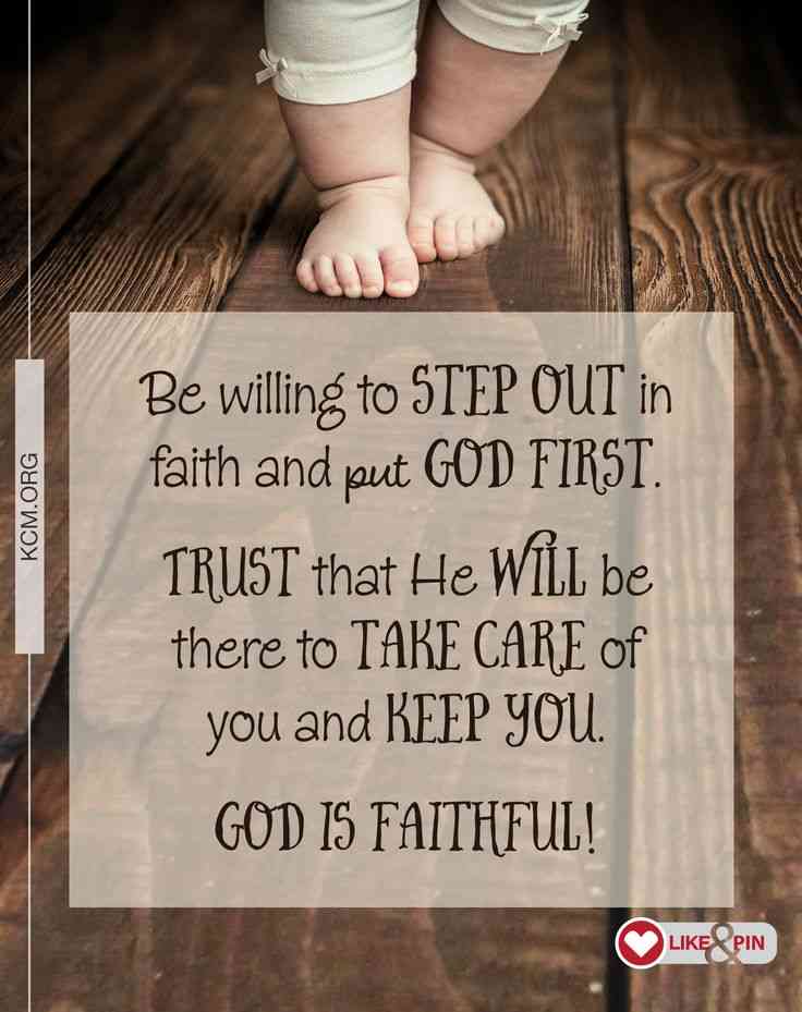 Inspirational Step out on Faith Quotes