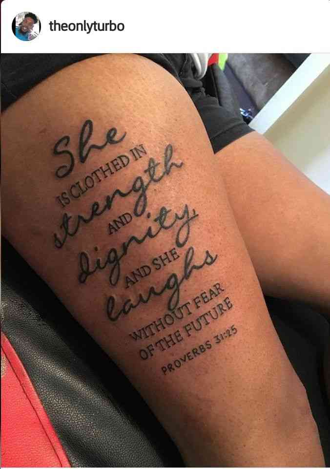 thigh tattoos for females quotes