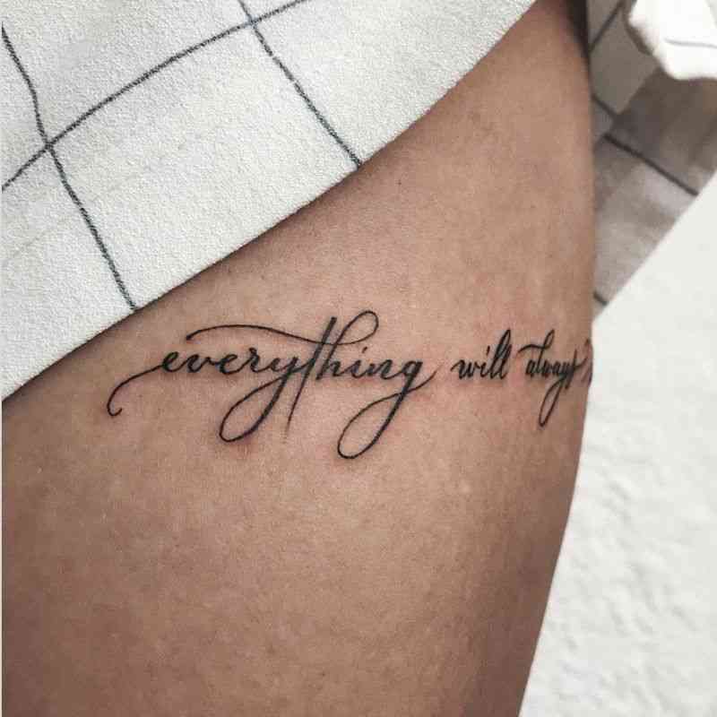 thigh tattoos for females quotes