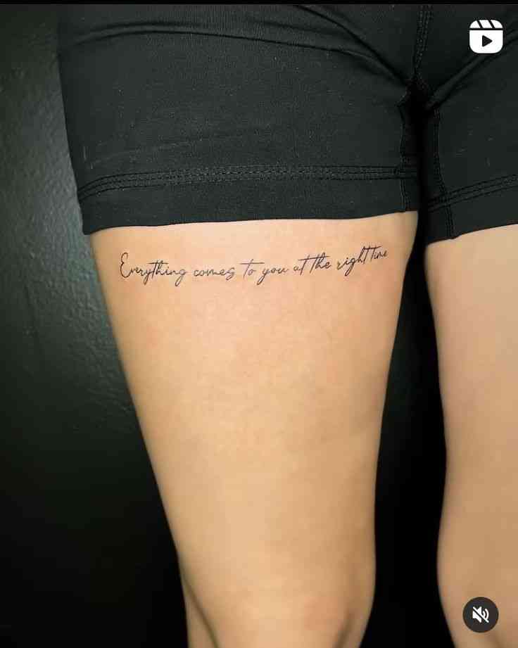 thigh tattoos for females quotes