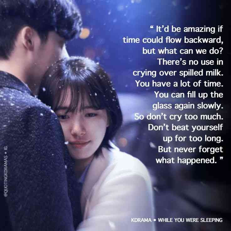 while you were sleeping quotes